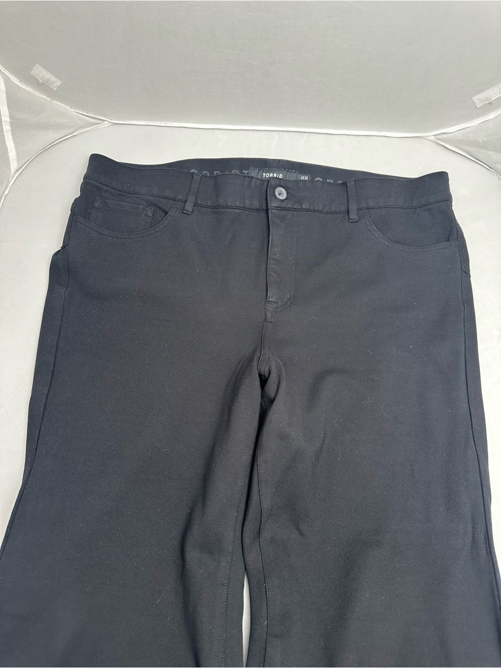 Women's Black Slim Stretch Trousers - Comfort Fit